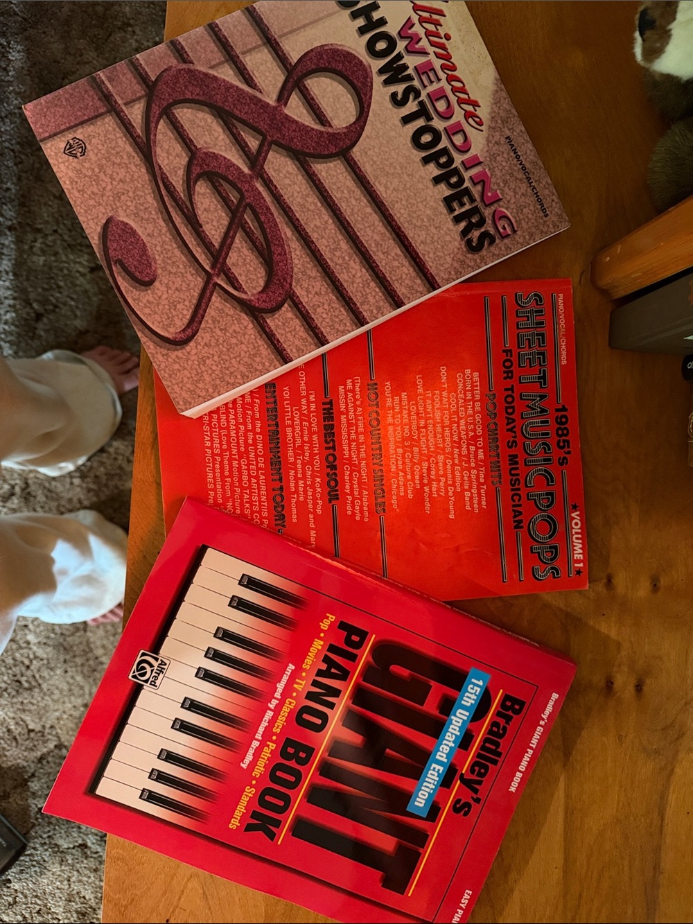 Piano sheet music Books